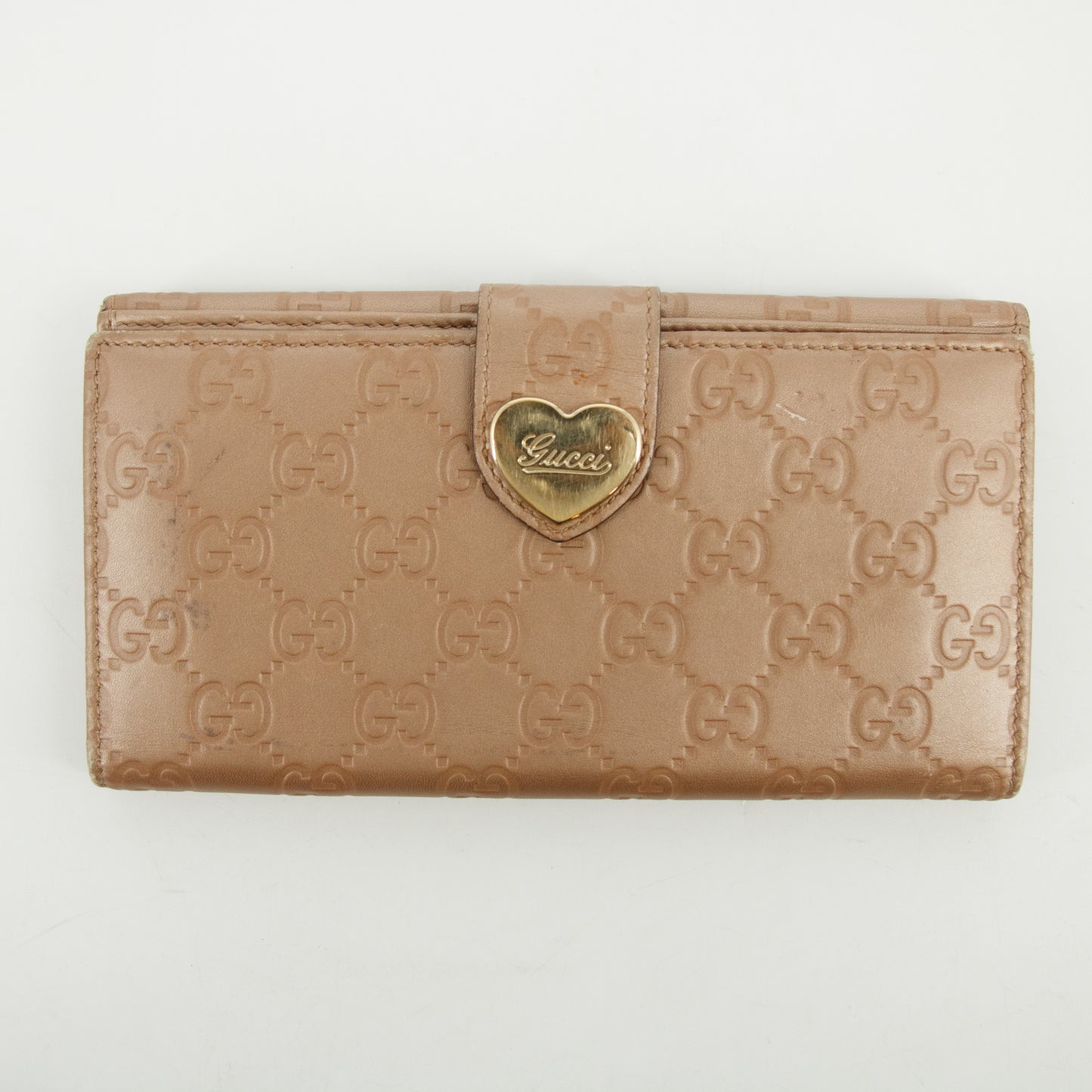 Gucci Pink Guccisima Leather Long Wallet #2634