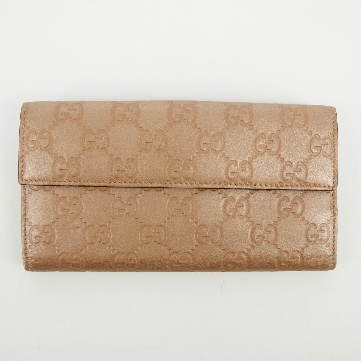 Gucci Pink Guccisima Leather Long Wallet #2634