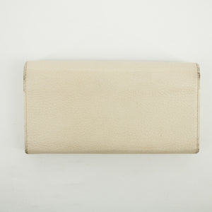 Gucci Ivory GG Marmont Leather Long Wallet #2638