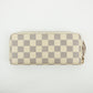 Louis Vuitton Damier Azur Portefeuille Clemence Round Zipper Long Wallet #2642