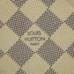 Louis Vuitton Damier Azur Portefeuille Clemence Round Zipper Long Wallet #2642