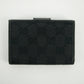 Gucci Black GG Canvas x Leather Compact Wallet #2643