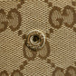 Gucci Brown GG Canvas Double Hook Compact Wallet  #2644