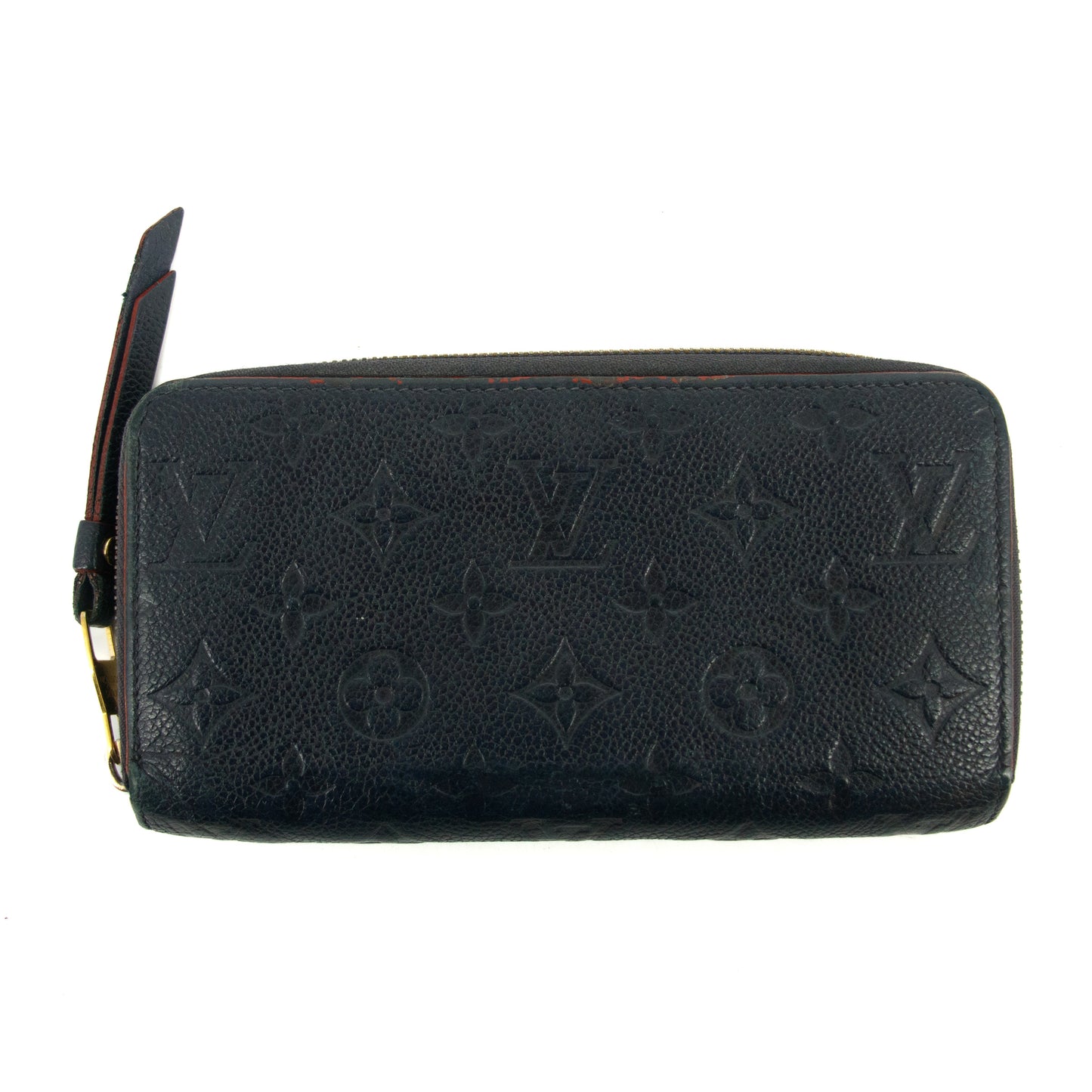 Louis Vuitton Dark Navy Monogram Empreinte Zippy Wallet #2654