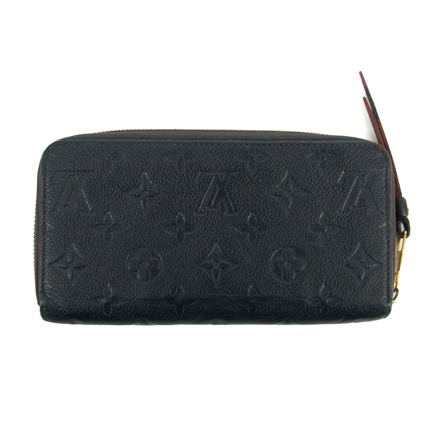 Louis Vuitton Dark Navy Monogram Empreinte Zippy Wallet #2654