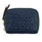 Louis Vuitton Navy Monogram Empreinte Zippy Coin Case  #2657