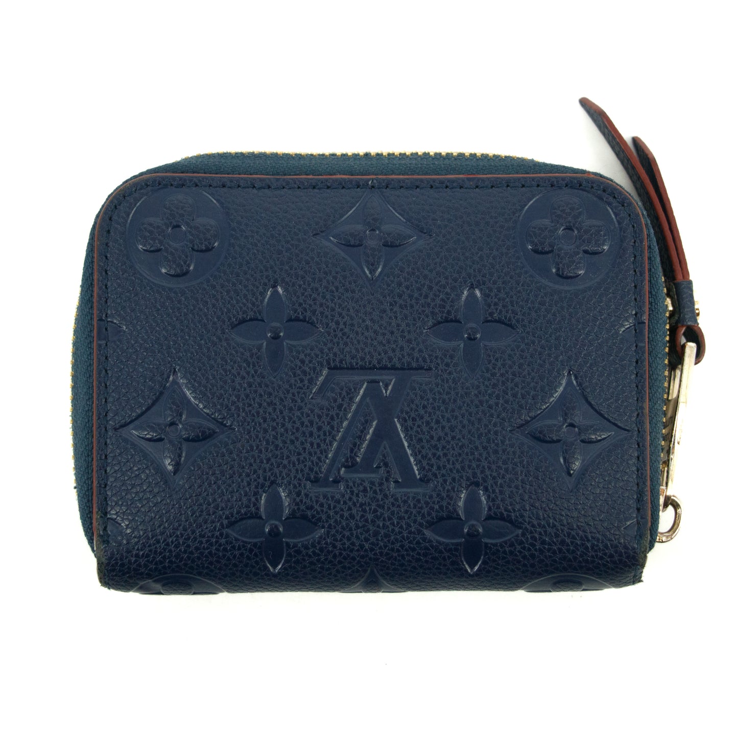 Louis Vuitton Navy Monogram Empreinte Zippy Coin Case  #2657