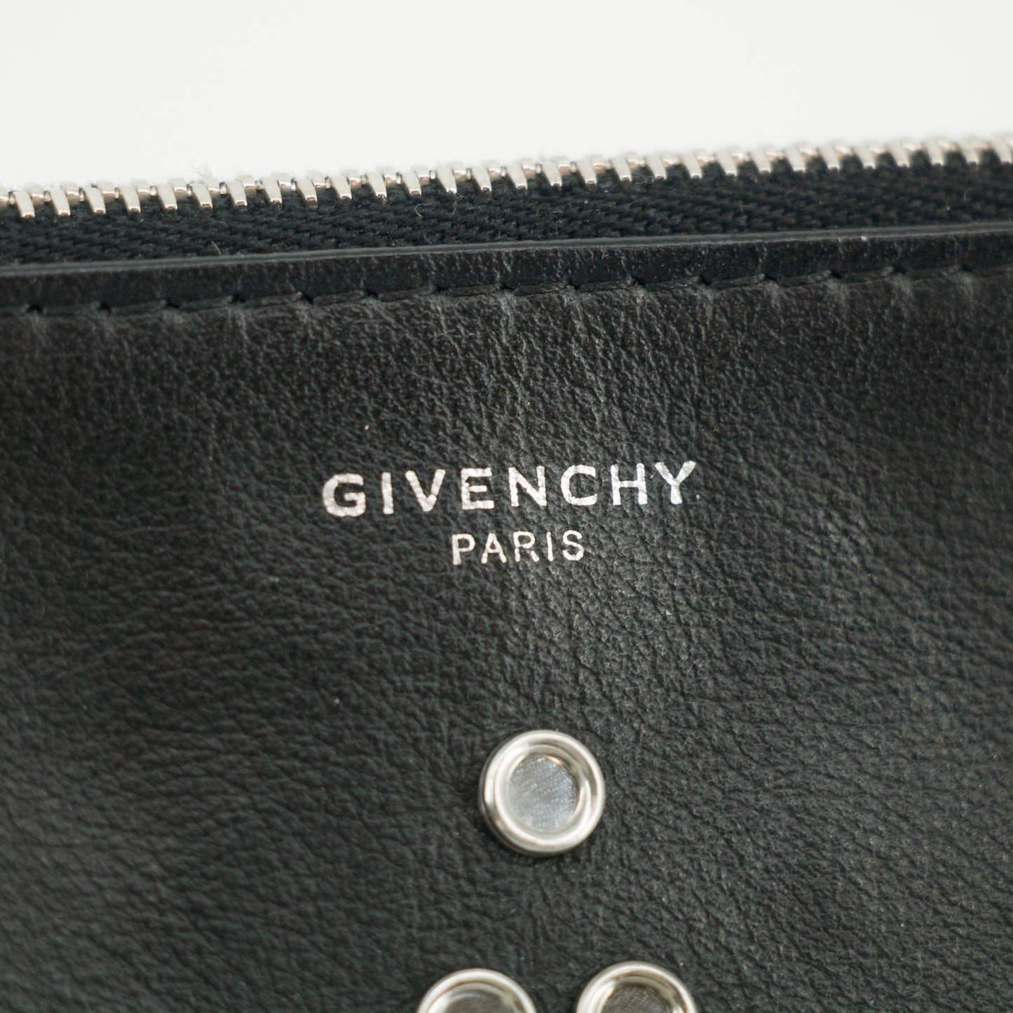 Givenchy Black Leather Star Clutch Bag #2661