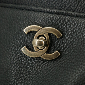 Chanel Caviar Skin Black Executive Tote Bag w/ Pouch 6 Series  #2669