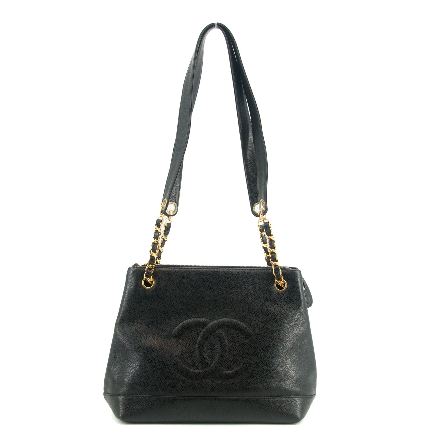 Chanel CC Caviar Skin Black Shoulder Bag 2 Series #2670