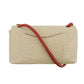 Chanel CC Mark Punching Bicolor Flap Shoulder Bag Beige / Red 6 Series  #2674