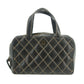 Chanel Wild Stitch Black Lamb Skin Hand Bag 3 Series #2702