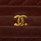 Chanel CC Lambskin Single Flap Burgundy Shoulder Bag #2709