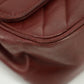 Chanel CC Lambskin Single Flap Burgundy Shoulder Bag #2709