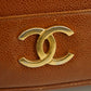 Chanel Triple CC Caviar Skin Chain Tote Bag Brown / Gold Fittings #2721