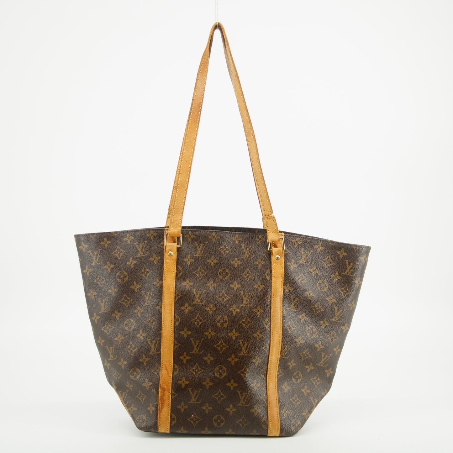 Louis Vuitton Brown Monogram Canvas Sac Shopping Tote 48 #2725