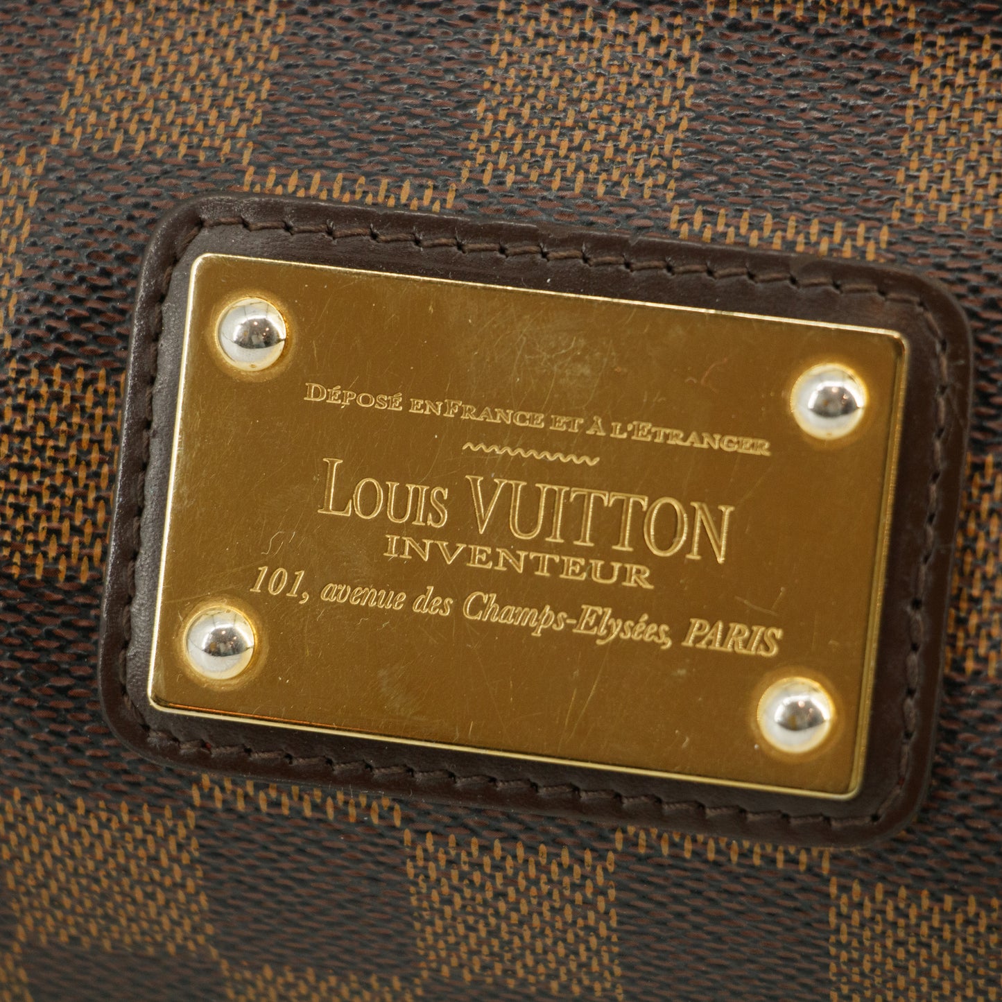 Louis Vuitton Damier Ebene Eva Pochette Shoulder Bag #2733