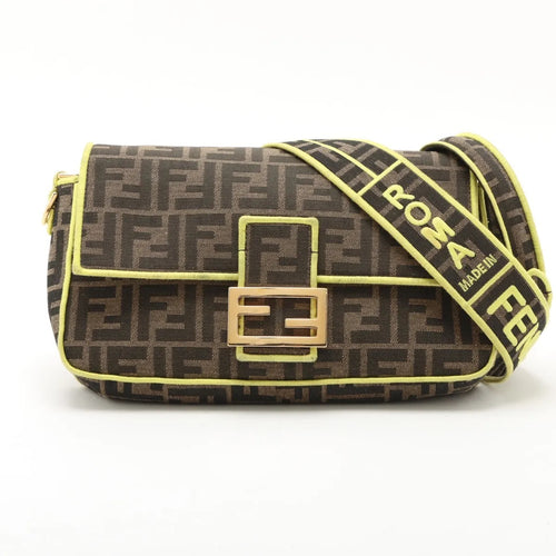 Fendi Zucca Canvas Roma Amor Baguette