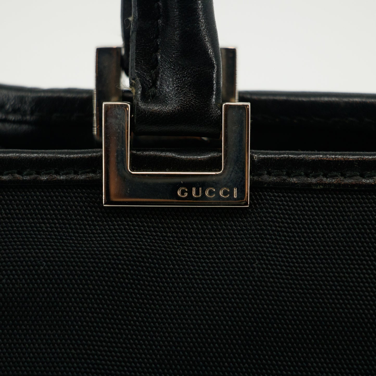 Gucci Jackie Bardot Tote Bag Piston Lock Black #2792