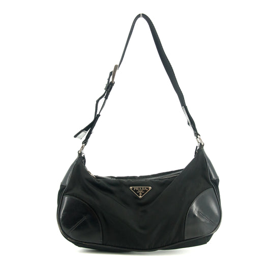 Prada Nylon Tessuto Black One Shoulder Bag #2802