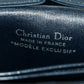 Christian Dior Vintage Trotter Canvas / Leather Shoulder Bag Blue #2814