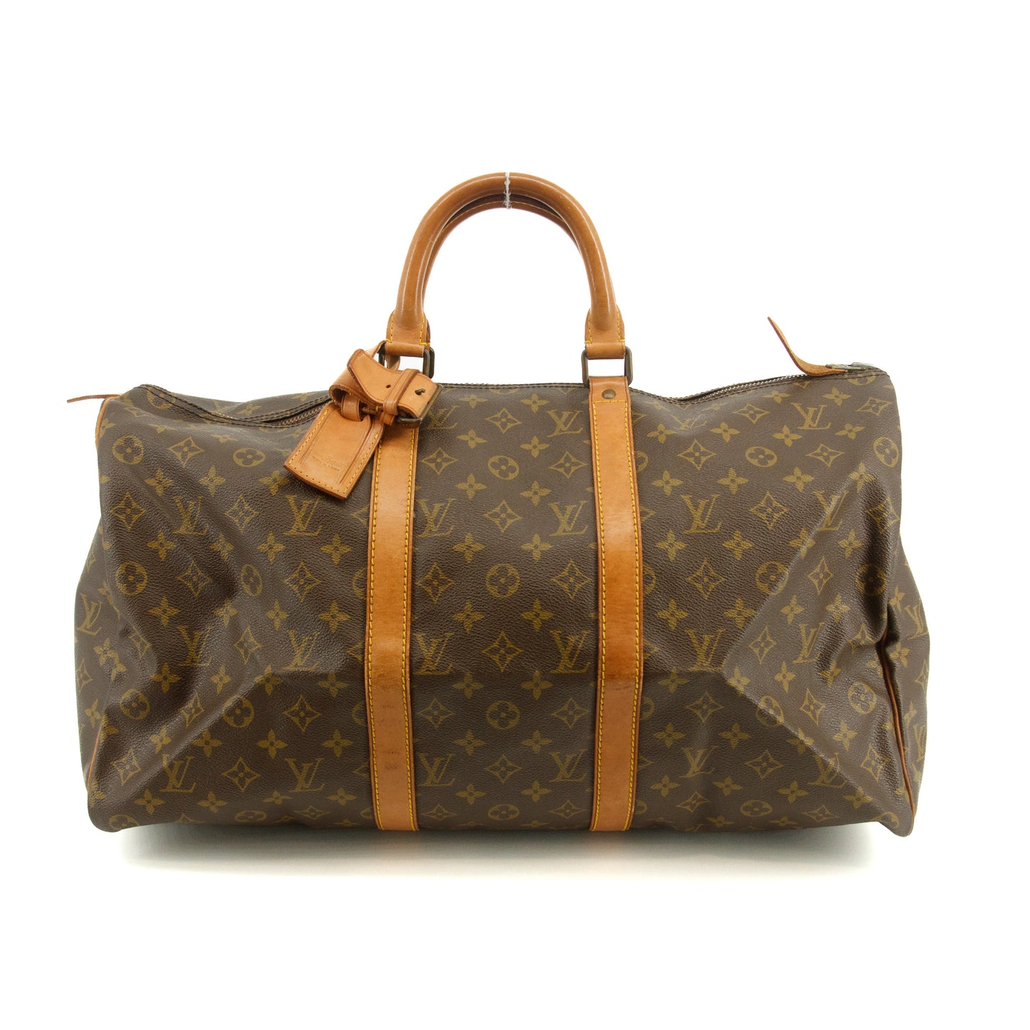 Louis Vuitton Monogram Canvas Keepall 50 Boston Bag Brown #2825