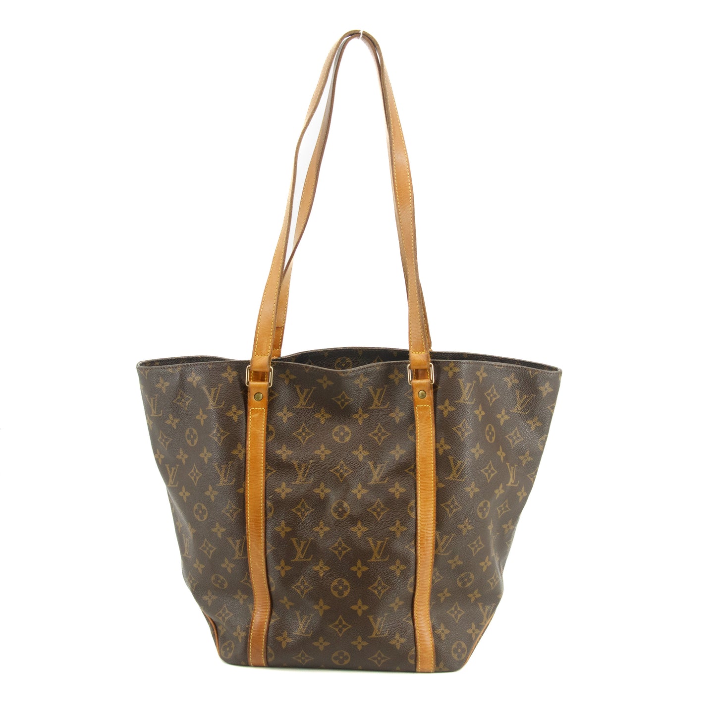 Louis Vuitton Brown Monogram Canvas Sac Shopping Tote 48 #2830