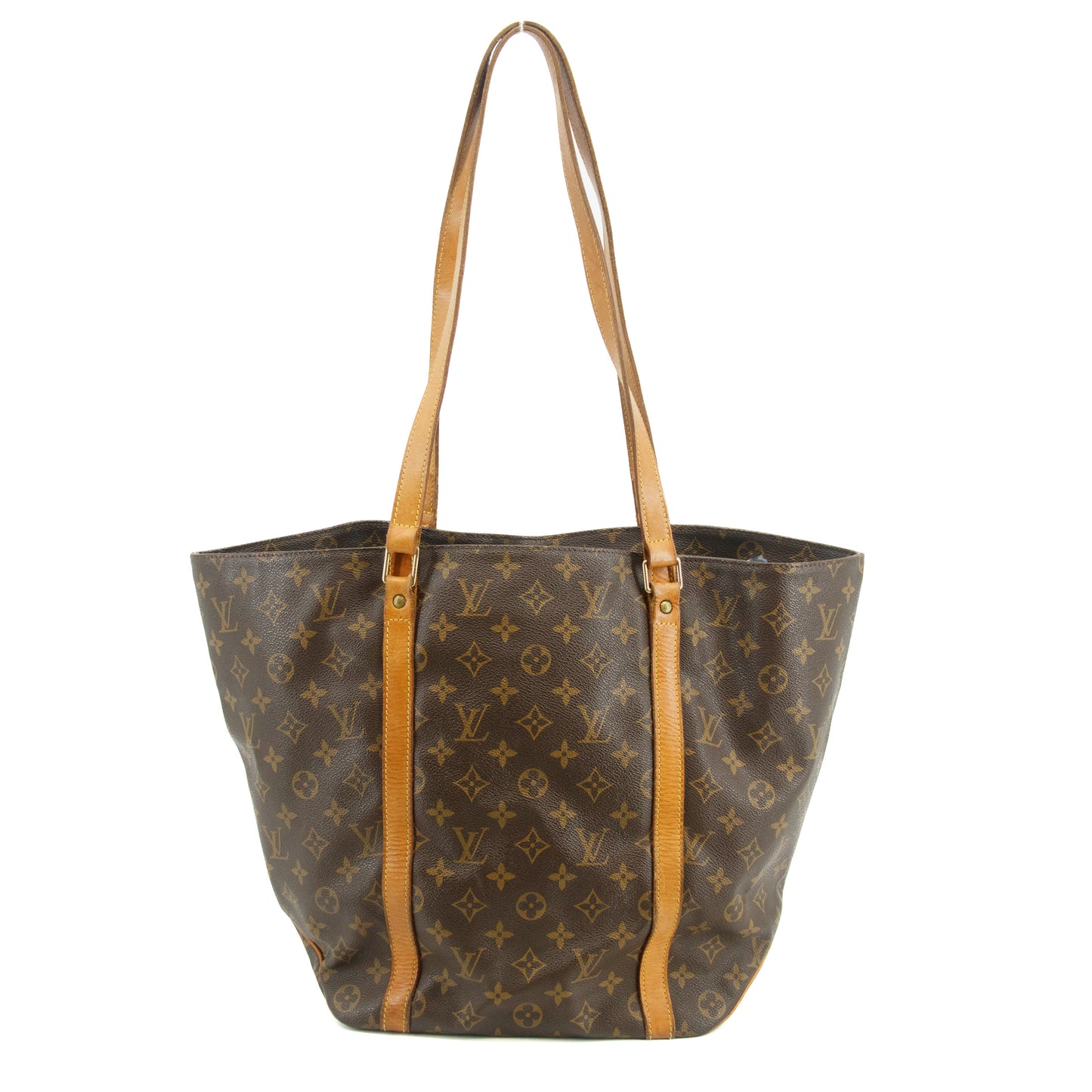 Louis Vuitton Brown Monogram Canvas Sac Shopping Tote 48 #2830