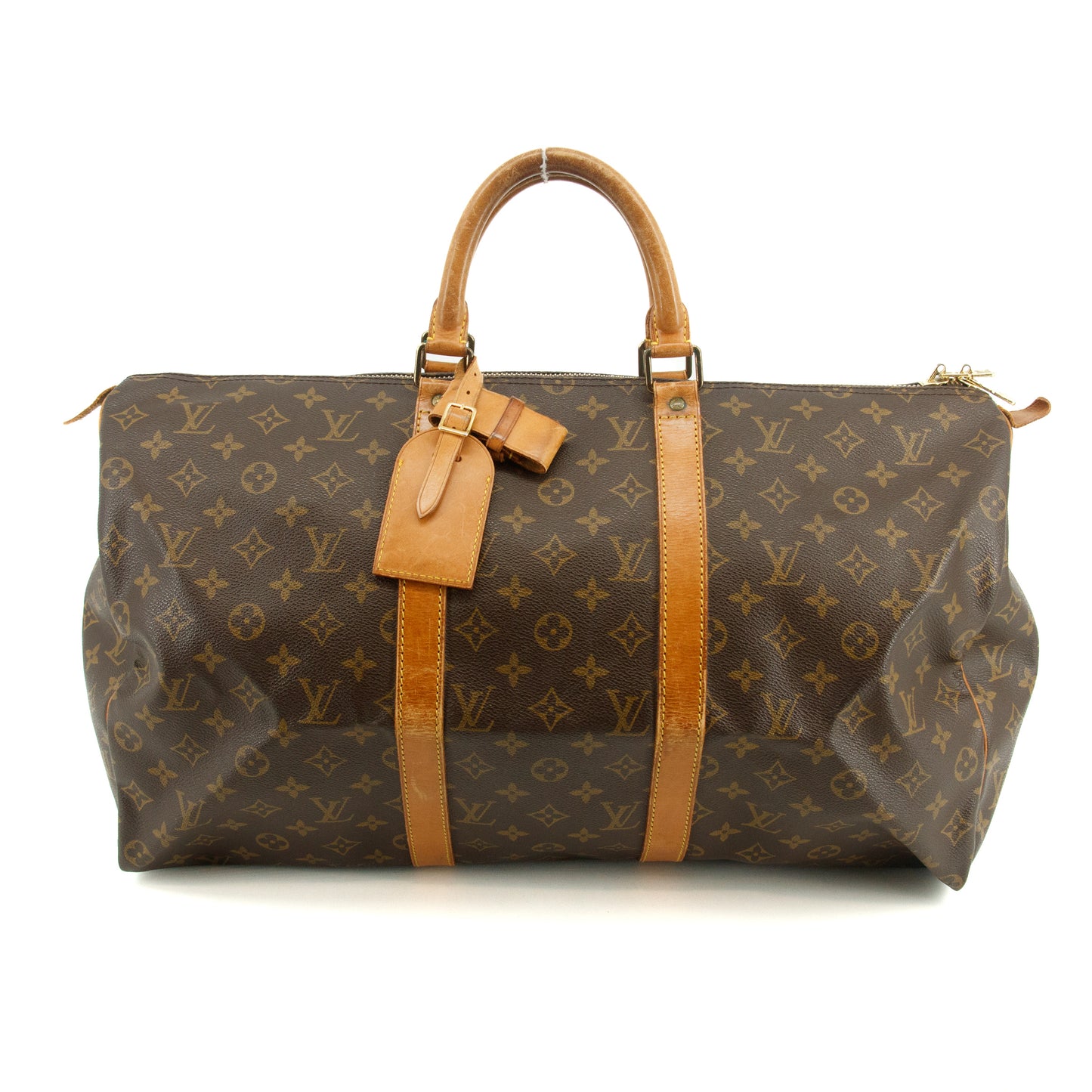 Louis Vuitton Monogram Canvas Keepall 50 Boston Bag Brown #2833