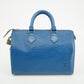 Louis Vuitton Epi Leather Speedy 25 Blue Handbag #2840