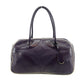 Prada Vitello Drive Perforated Bowling Bag Purple #2848