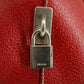 Prada Cinghiale Trimmed Canapa Handbag Beige / Red #2850