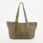 Fendi Khaki Zucchino Canvas FF Shoulder Bag #2855