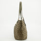 Fendi Khaki Zucchino Canvas FF Shoulder Bag #2855