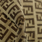 Fendi Khaki Zucchino Canvas FF Shoulder Bag #2855