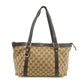 Gucci GG Canvas Abbey Tote Bag Medium Brown #2856