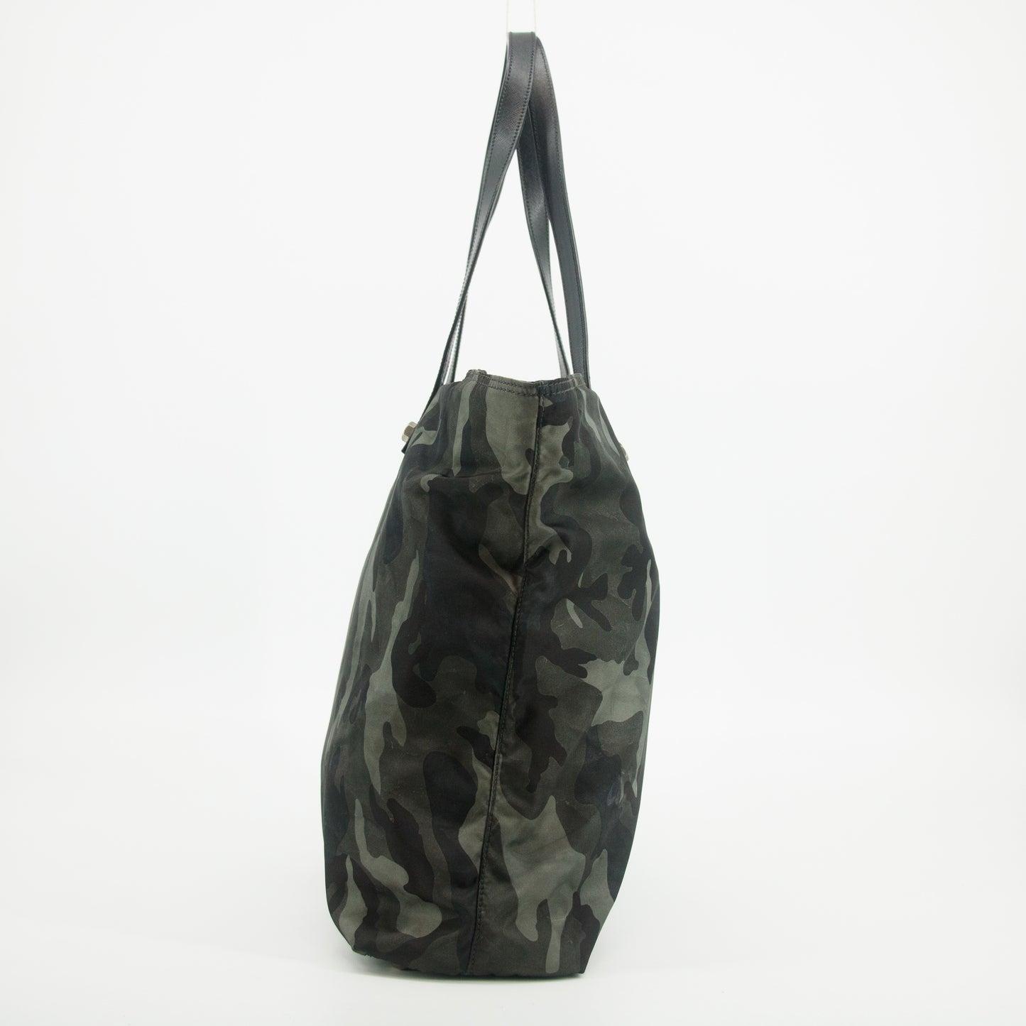 Prada Nylon Tessuto Camoflouge Triangle Plate Shoulder Bag #2863