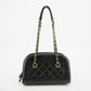 Chanel Matelasse Black Lambskin Shoulder Bag Gold Hardware #2864