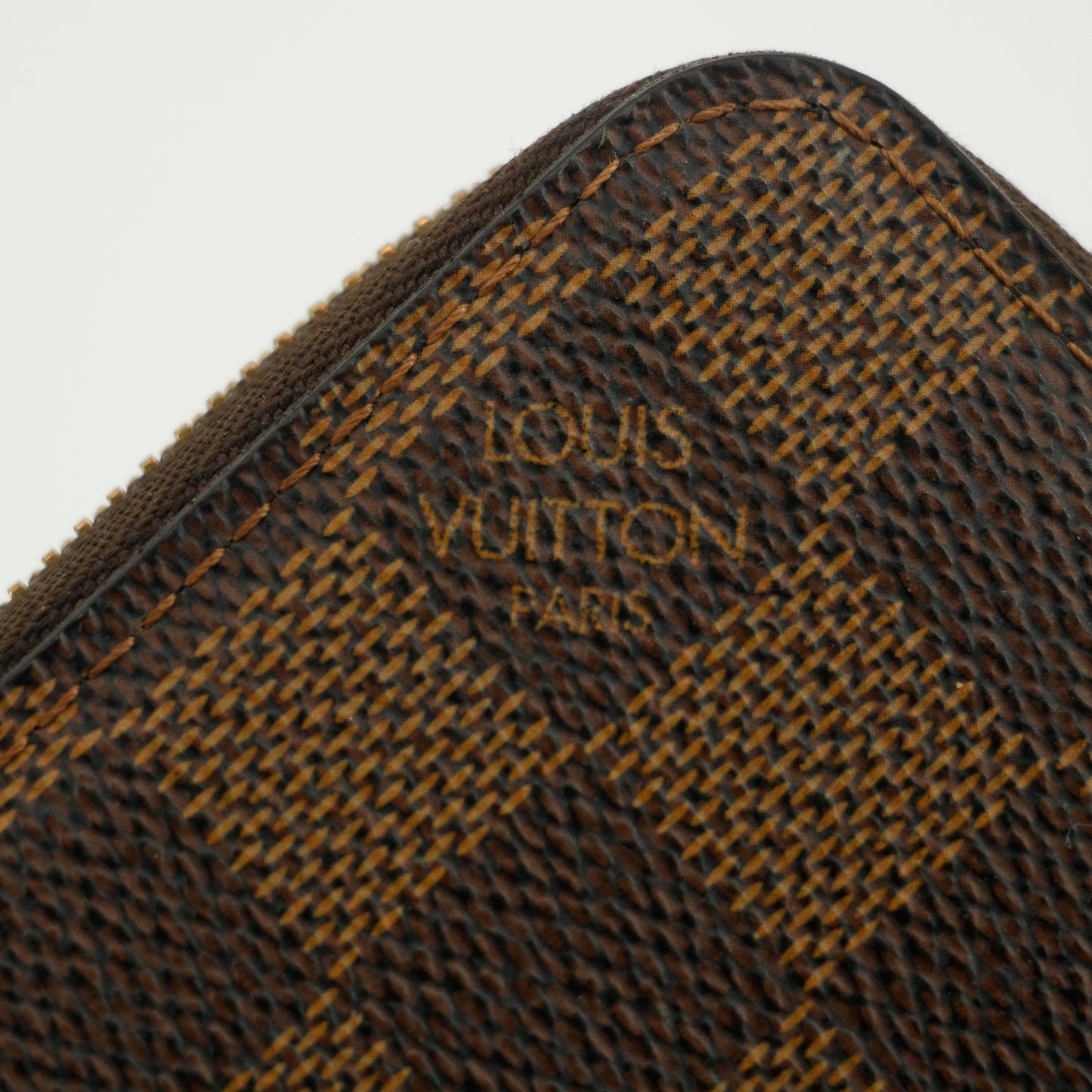 Louis Vuitton Damier Ebene Zippy Wallet #2871