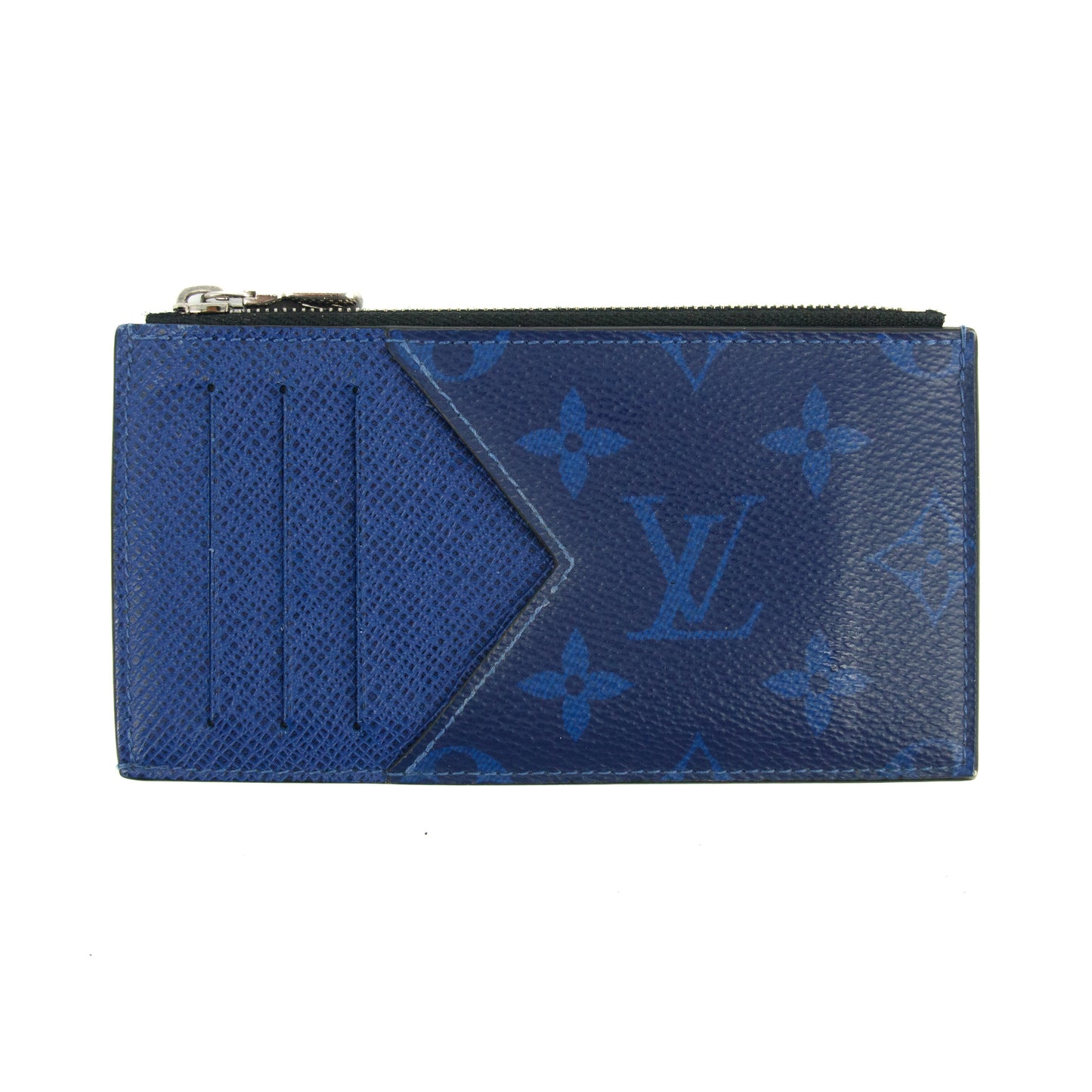 Louis Vuitton Blue Taigarama Card Case #2951