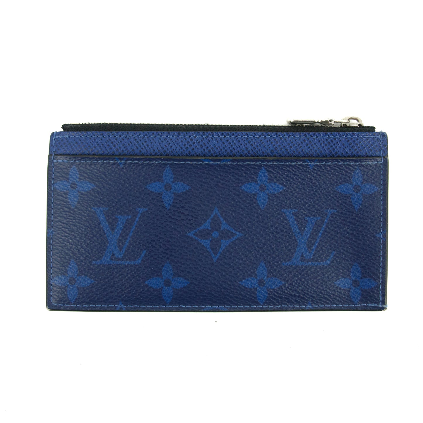 Louis Vuitton Blue Taigarama Card Case #2951