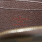 Louis Vuitton Damier Ebene Zippy Coin Purse Brown #2988