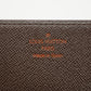 Louis Vuitton Damier Ebene Card Case Wallet #2990