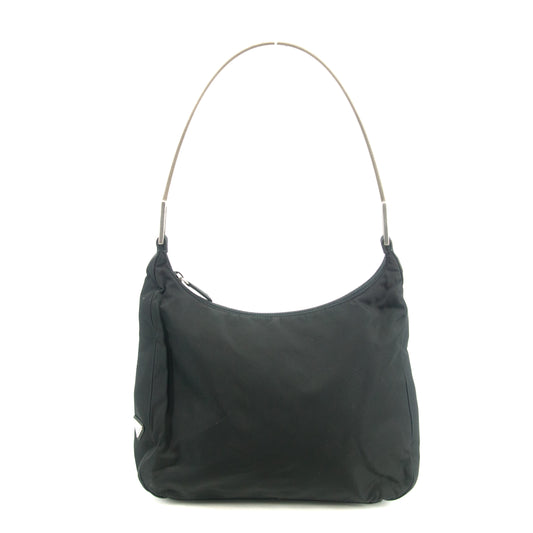 Prada Milano Black Nylon Hardware Shoulder Bag #2997