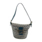 Fendi FF Zucchino Blue Bucket Shoulder Bag #3001