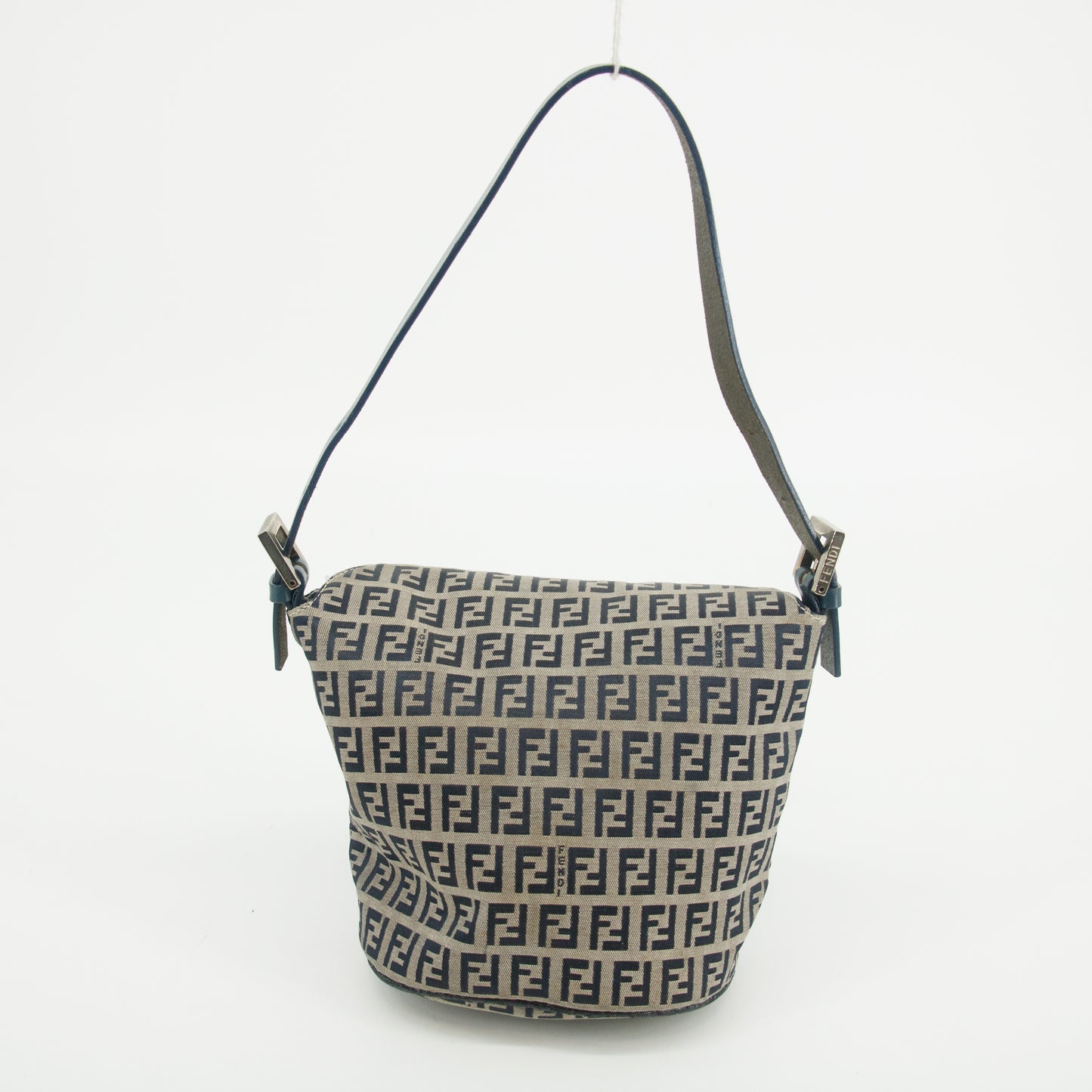 Fendi FF Zucchino Blue Bucket Shoulder Bag #3001