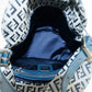 Fendi FF Zucchino Blue Bucket Shoulder Bag #3001