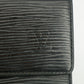 Louis Vuitton Epi Black Porte Tressor Trifold Wallet #3008