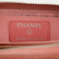 Chanel CC Lambskin Quilted Pink Compact Zip Wallet #3011