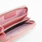 Chanel CC Lambskin Quilted Pink Compact Zip Wallet #3011